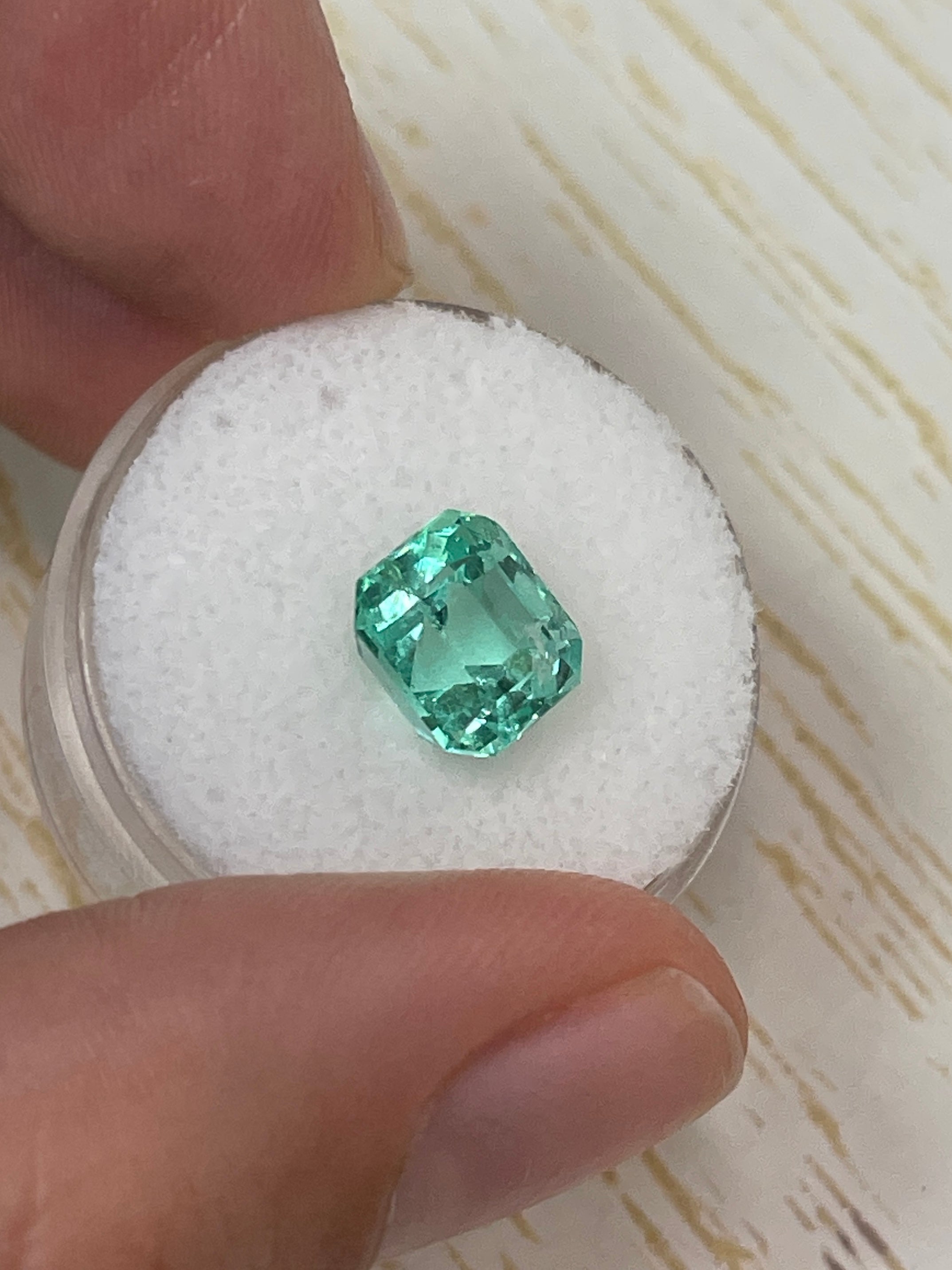 Astrological Green Loose Emerald - 3.41 Carat Colombian Gemstone