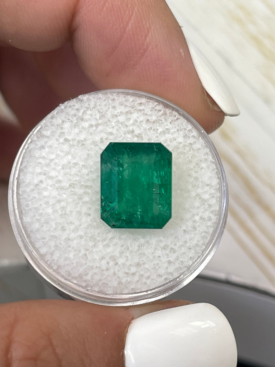 5.68 Carat Zambian Emerald Cut Gemstone