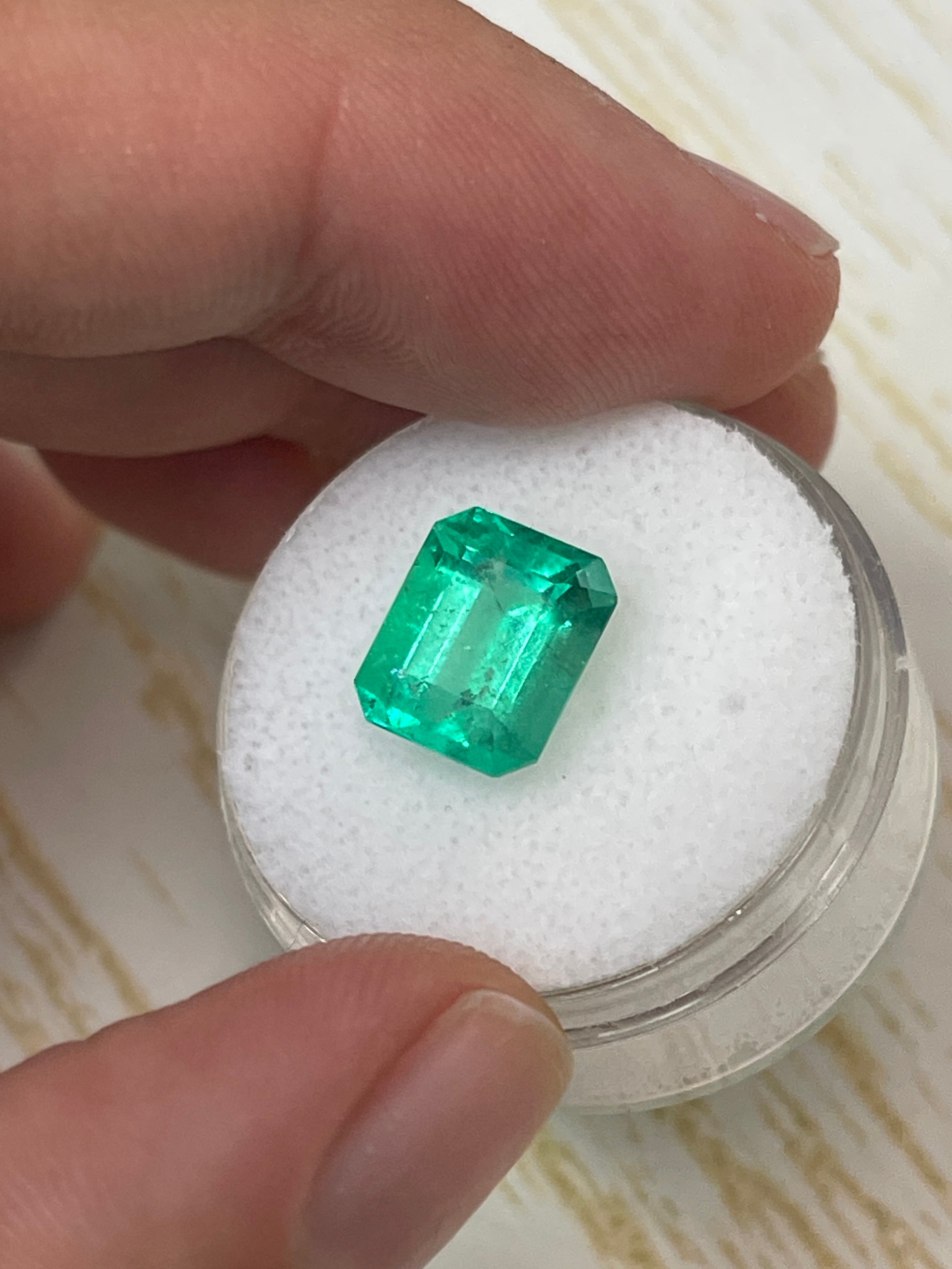 3.49 Carat Colombian Emerald - Stunning Emerald Cut - 10x8.5mm