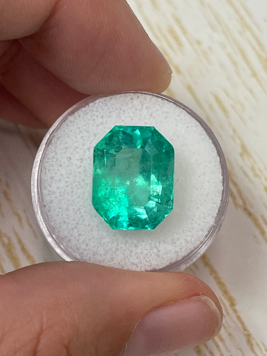 Premium Colombian Emerald - 11.90 Carats, Emerald-Cut Stone