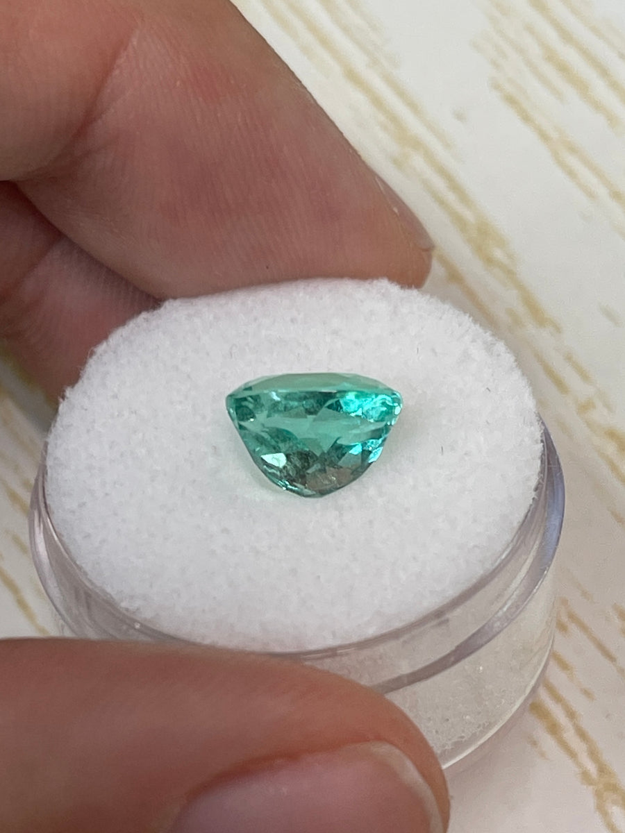2.80 Carat VVS Clarity Bluish Green Natural Loose Colombian Emerald-Oval Cut