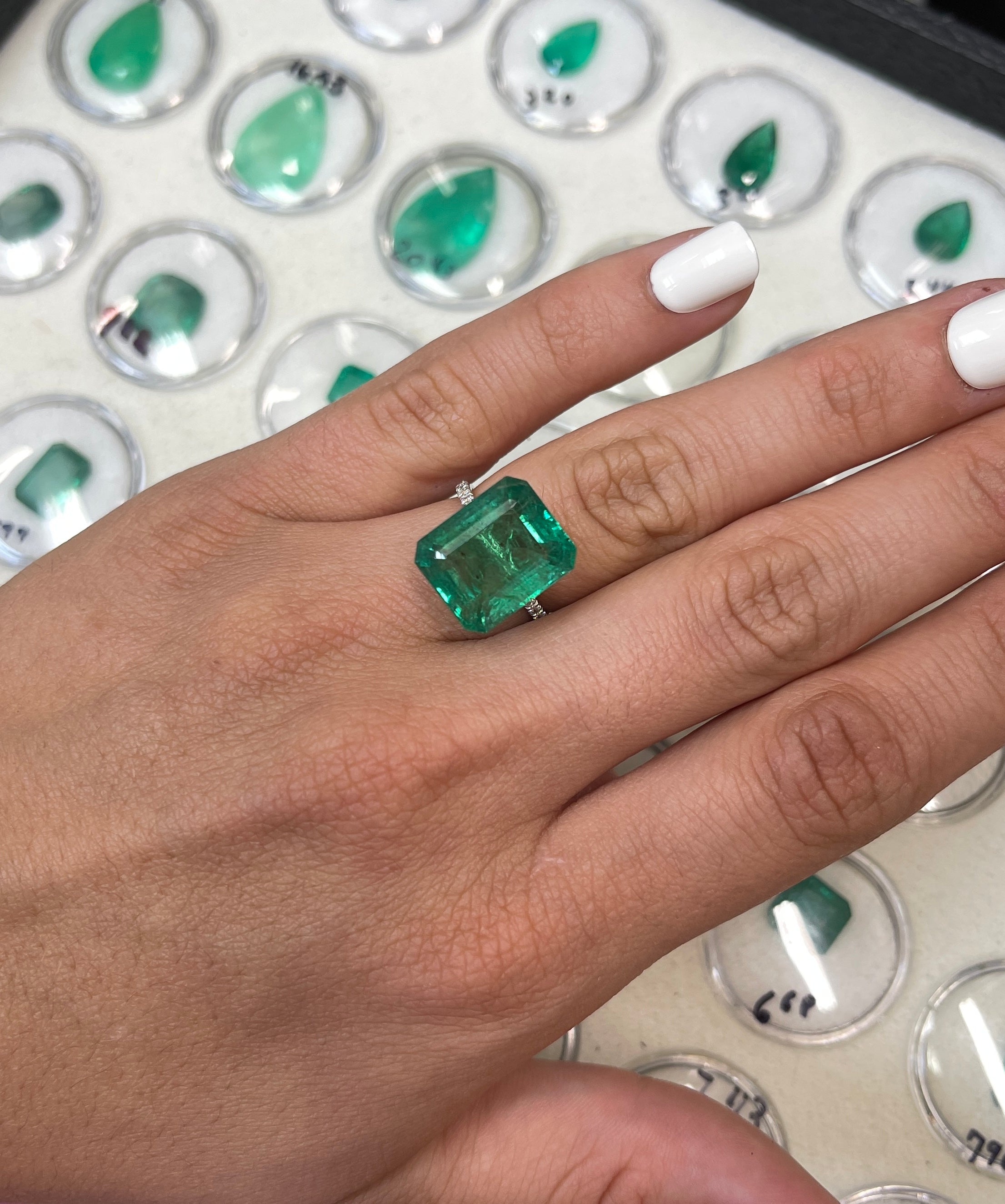 Impressive 11.54 Carat Natural Zambian Emerald in Emerald Cut