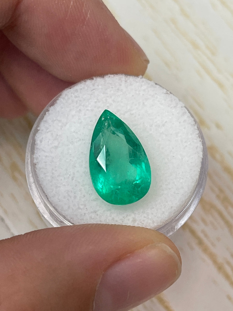 Vibrant Green 2.82 Carat Loose Colombian Emerald - Round Shape