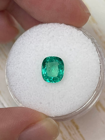 Elongated Cushion Cut Colombian Emerald - 30 Carat Gorgeous Green Gem