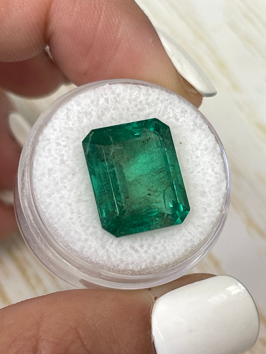 Huge 15x12.5 Natural Zambian Emerald Cut Gem - 11.54 Carats