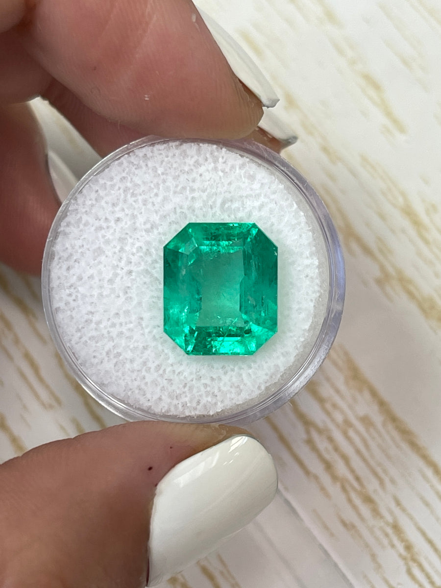 Emerald Cut Colombian Emerald - 8.51 Carat Loose Gemstone
