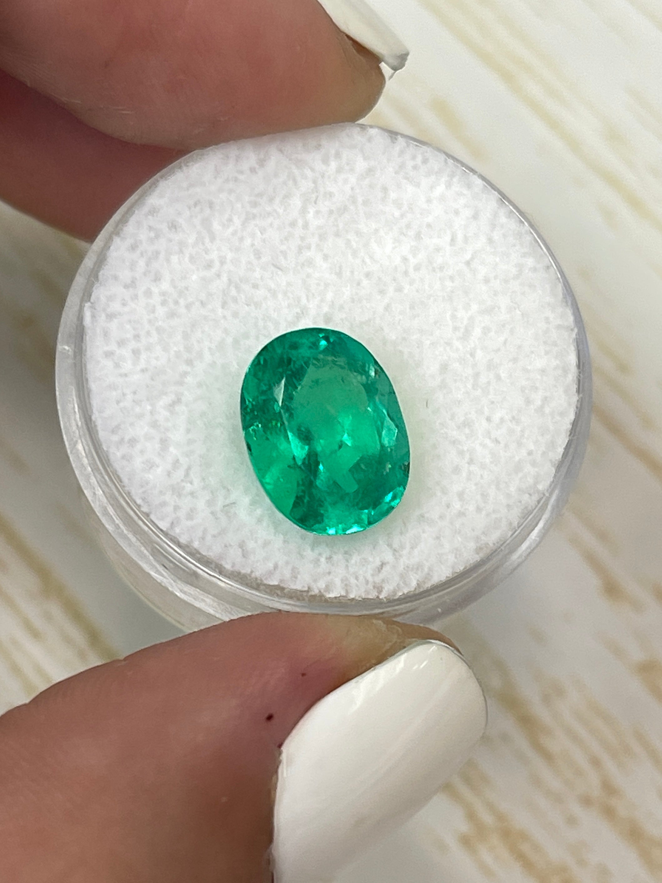 Stunning 11.5x9 Oval Colombian Emerald - 3.97 Carat