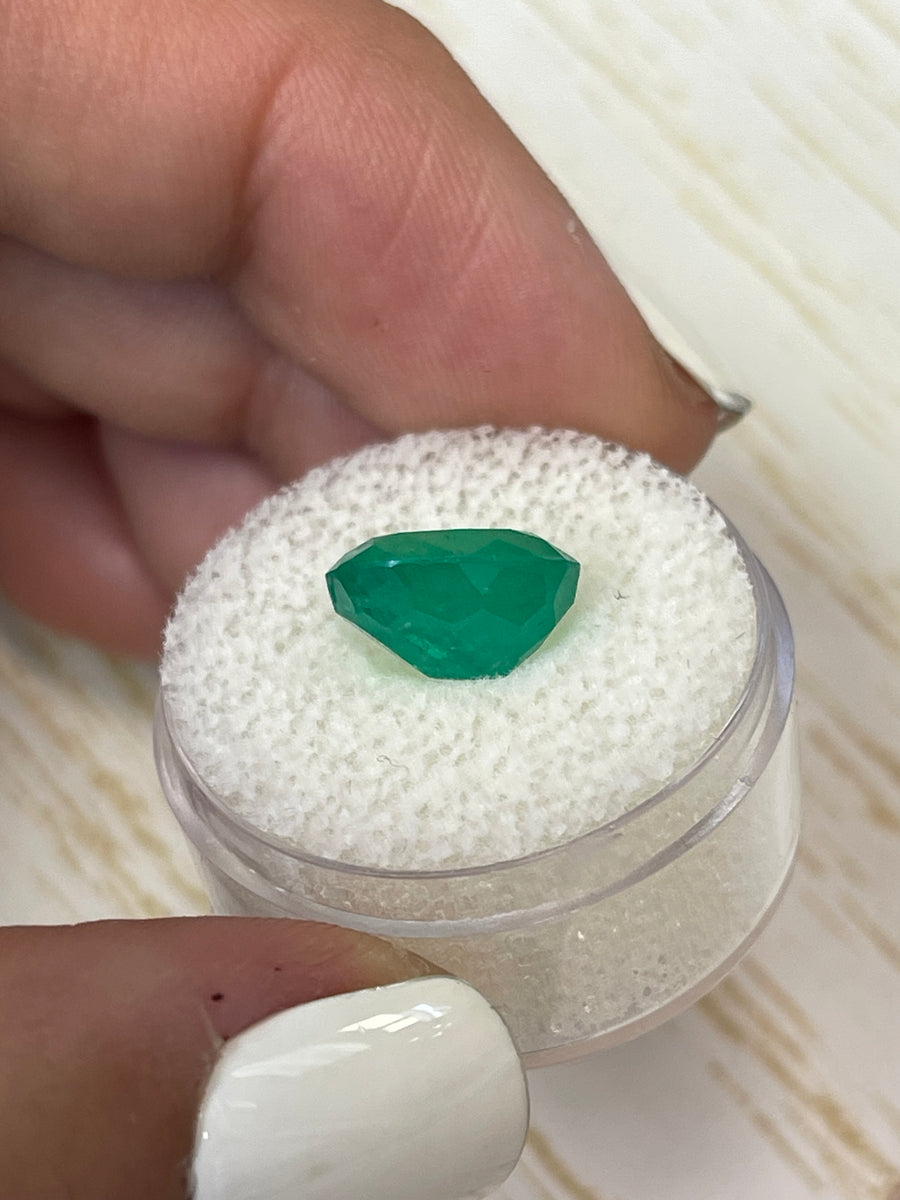 4.16 Carat Loose Oval Colombian Emerald - Rich Green Hue