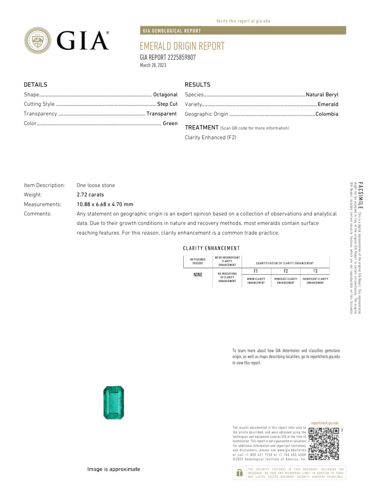 5.63 Carats of Fine Colombian Emeralds - GIA Certified, Emerald Cut