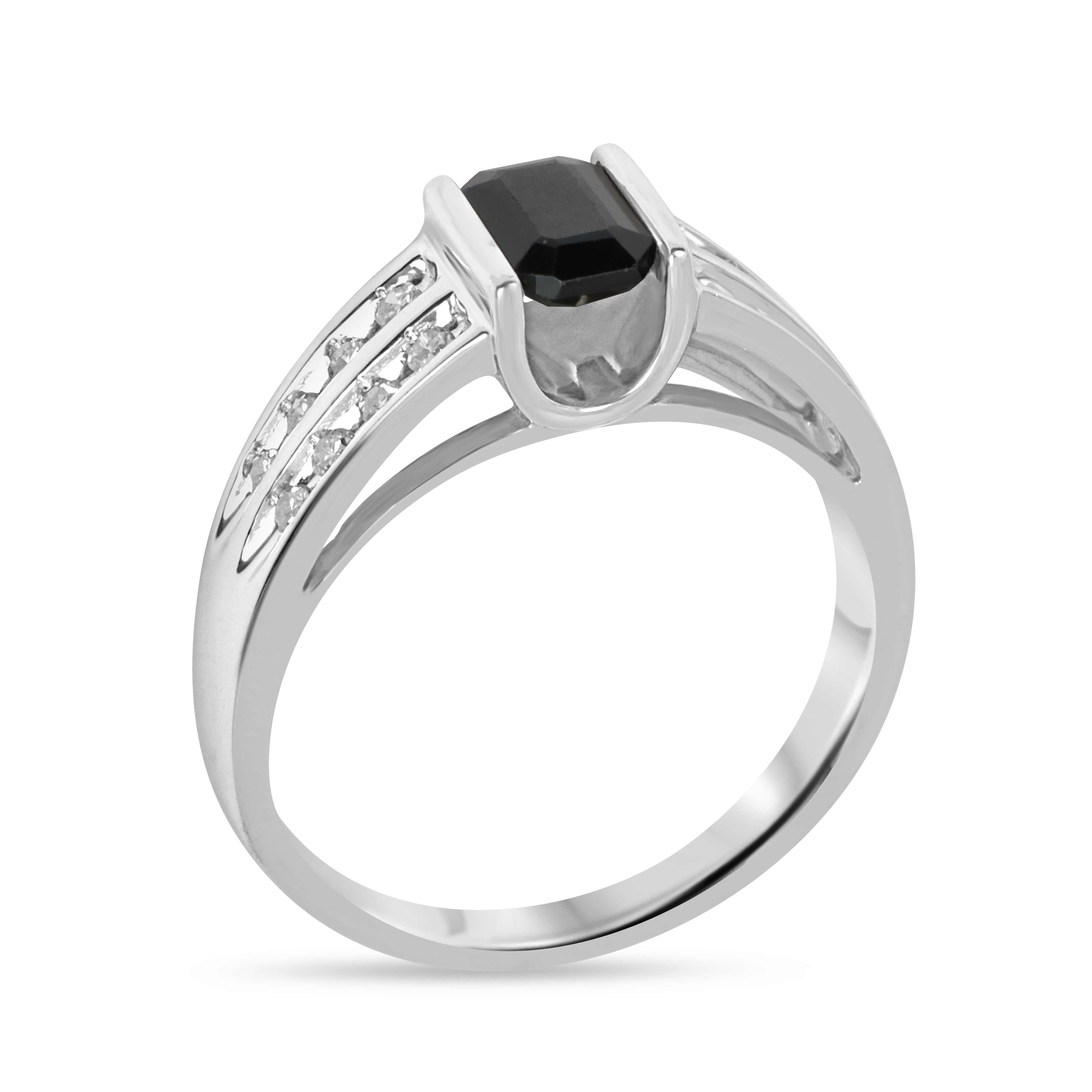 1.21tcw 14K Natural Dark Blue Sapphire & Diamond Ring - JR Colombian Emeralds