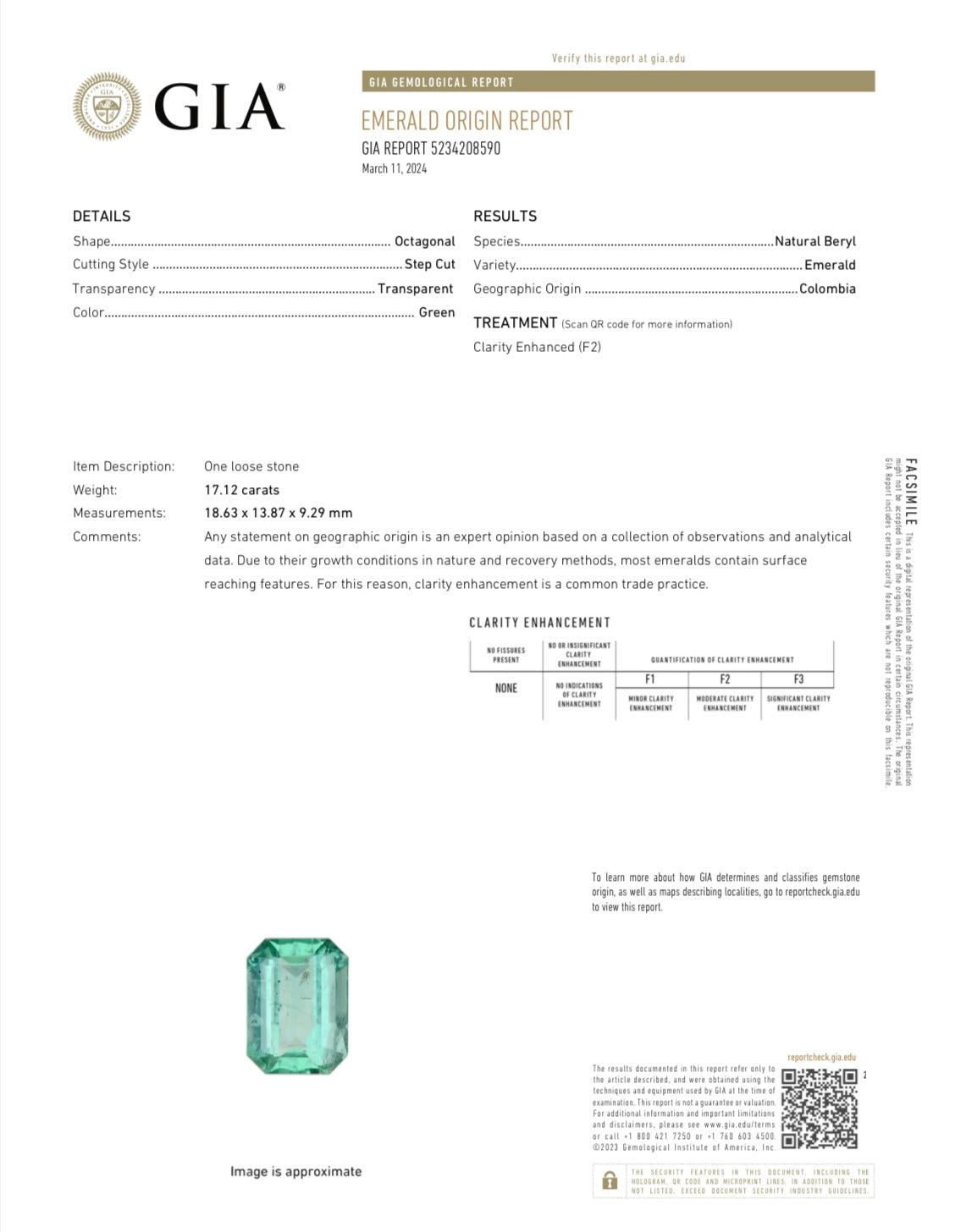 17.12 Carat GIA CERTIFIED HUGE 19x14 Crystal Clear Classic Natural Loose Colombian Emerald- Emerald Cut - JR Colombian Emeralds