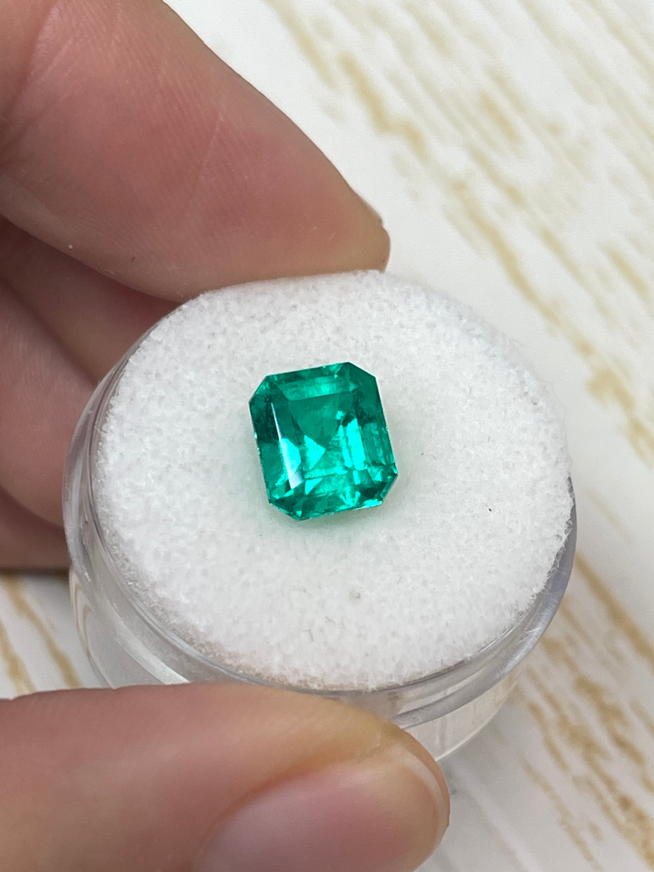 2.72 Carat RARE Certified Butterly Effect/Drop of Oil Muzo Green Natural Loose Colombian Emerald - JR Colombian Emeralds