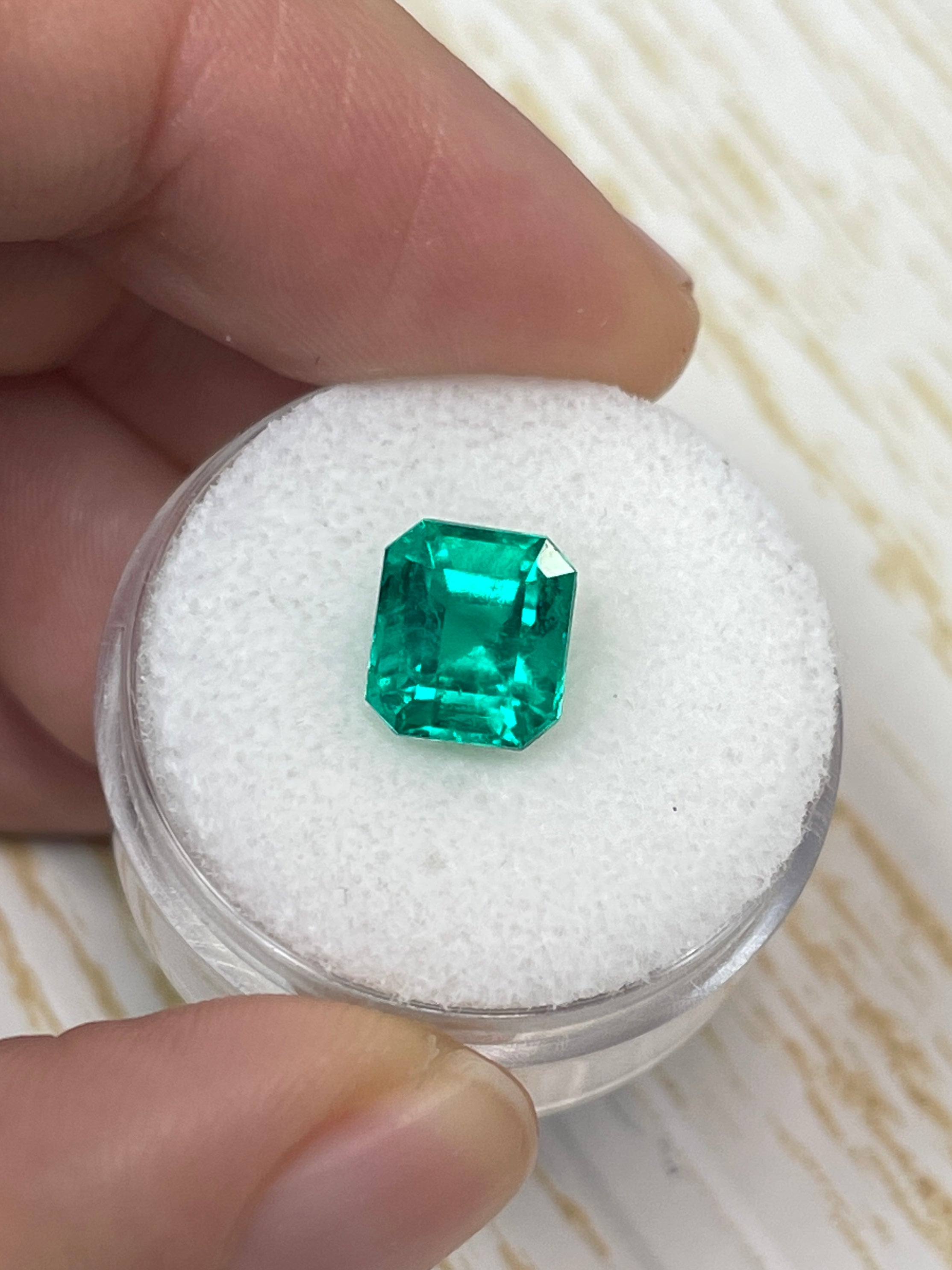 2.72 Carat RARE Certified Butterly Effect/Drop of Oil Muzo Green Natural Loose Colombian Emerald - JR Colombian Emeralds