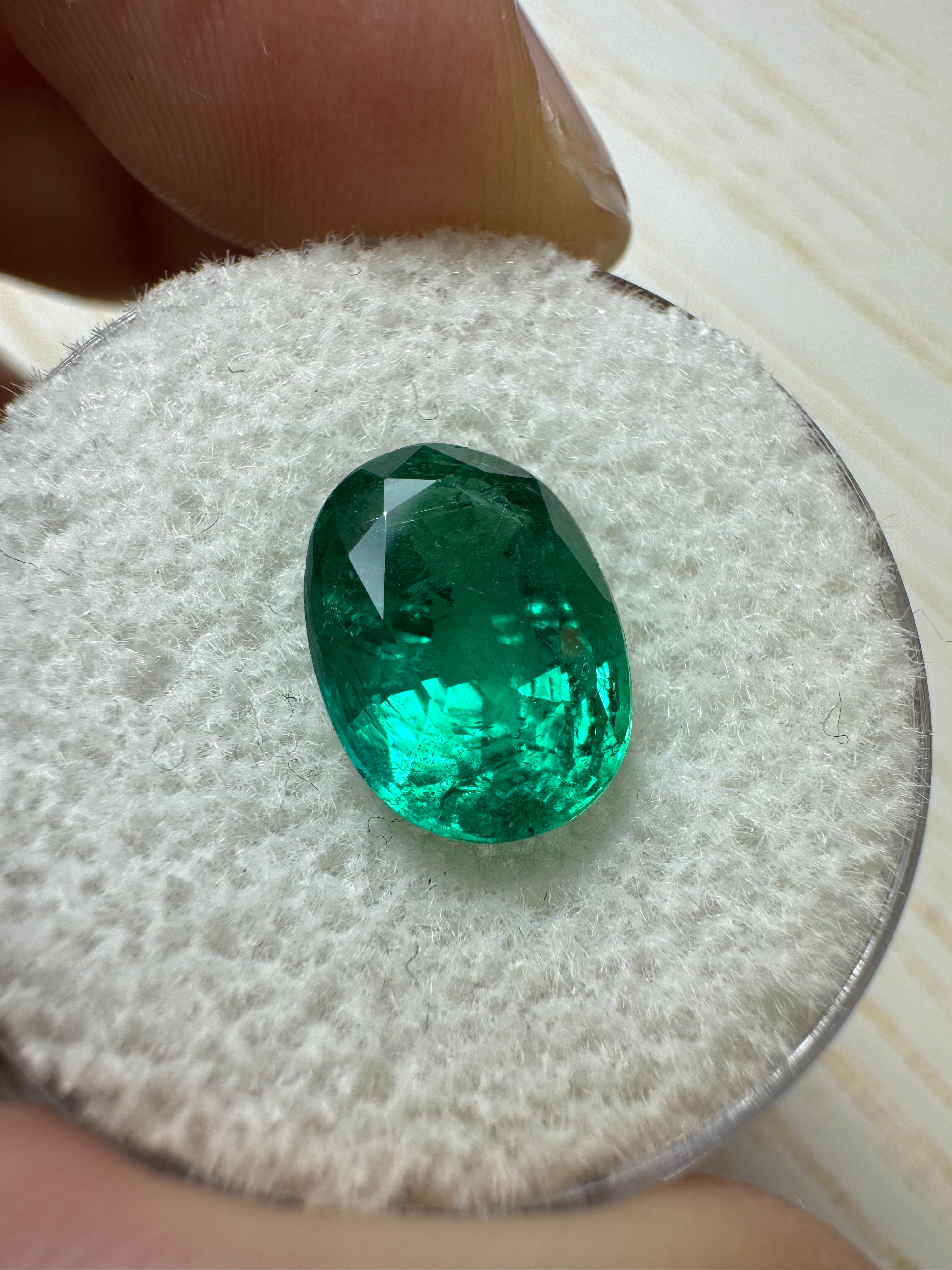 Remaining Balance - Jumbo Diamond Halo Custom Gold Special Ring - 3.35 Carat 11x8 Vivid Green Loose Zambia Emerald-Oval Cut - JR Colombian Emeralds