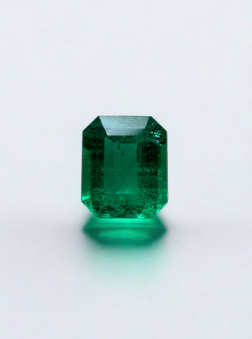 0.65 Carat AAA+ Vivid Muzo Green Natural Loose Colombian Emerald-Emerald Cut