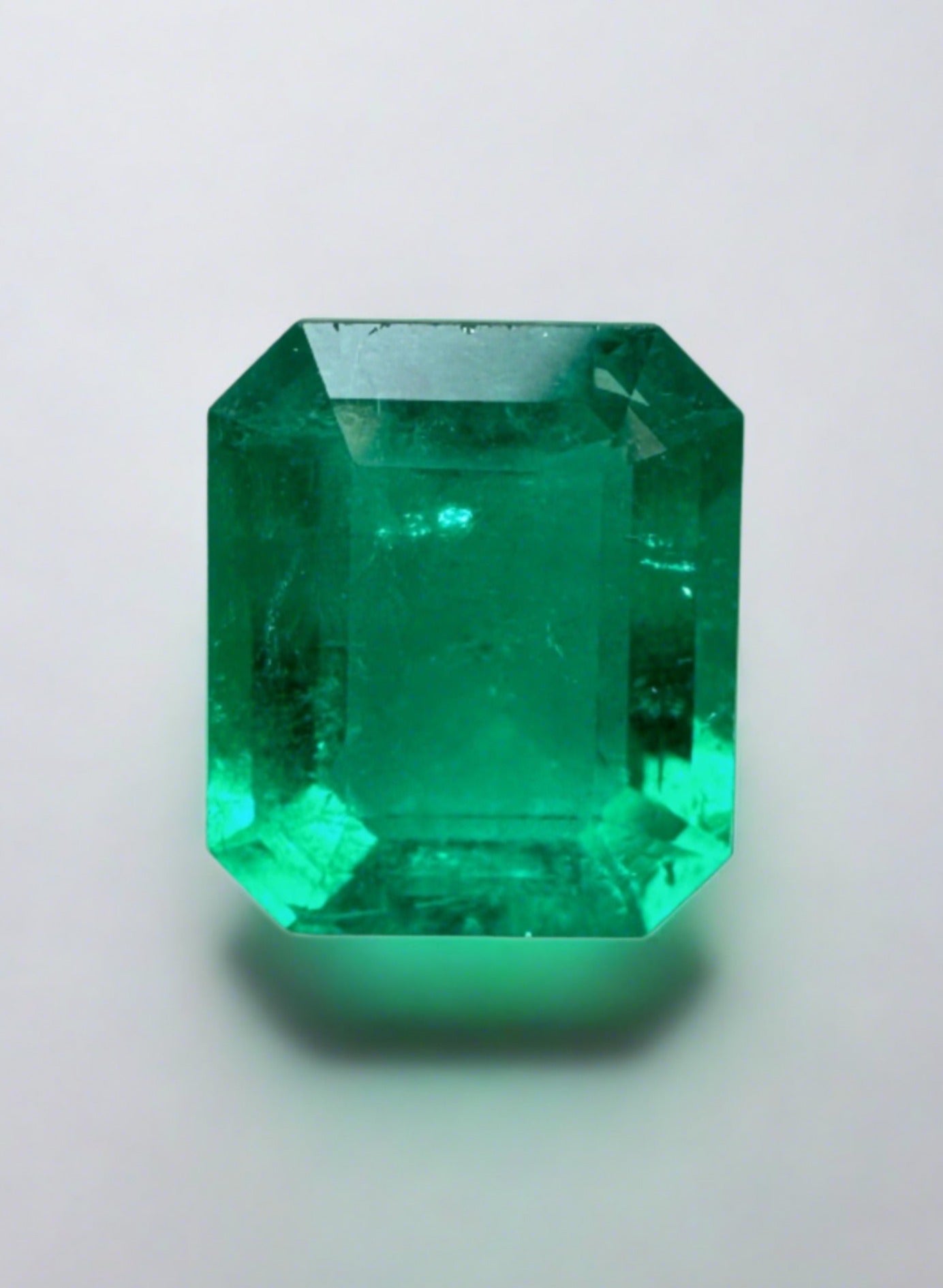 2.01 Carat 9x7.5 Deep Green Natural Loose Colombian Emerald-Emerald Cut - JR Colombian Emeralds