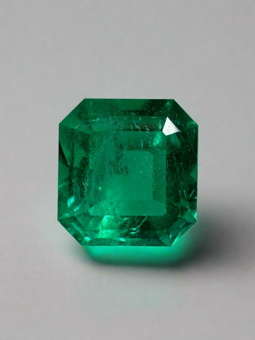 2.72 Carat AAA+ Muzo Green Natural Loose Colombian Emerald Asscher Cut