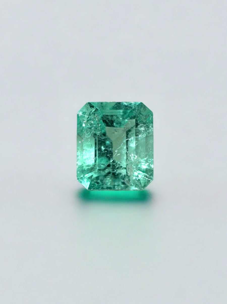 0.68 Carat Natural Loose Colombian Emerald-Emerald Cut