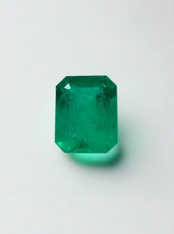0.71 Carat Dark Green Natural Loose Colombian Emerald-Emerald Cut