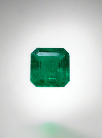 0.85 Carat 5.5x5.5 Muzo Green Natural Loose Emerald-Asscher Cut
