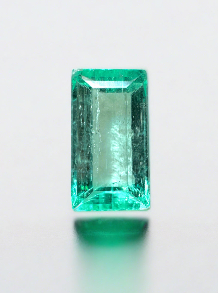 0.85 Carat VVS Clarity Natural Loose Colombian Emerald-Baguette
