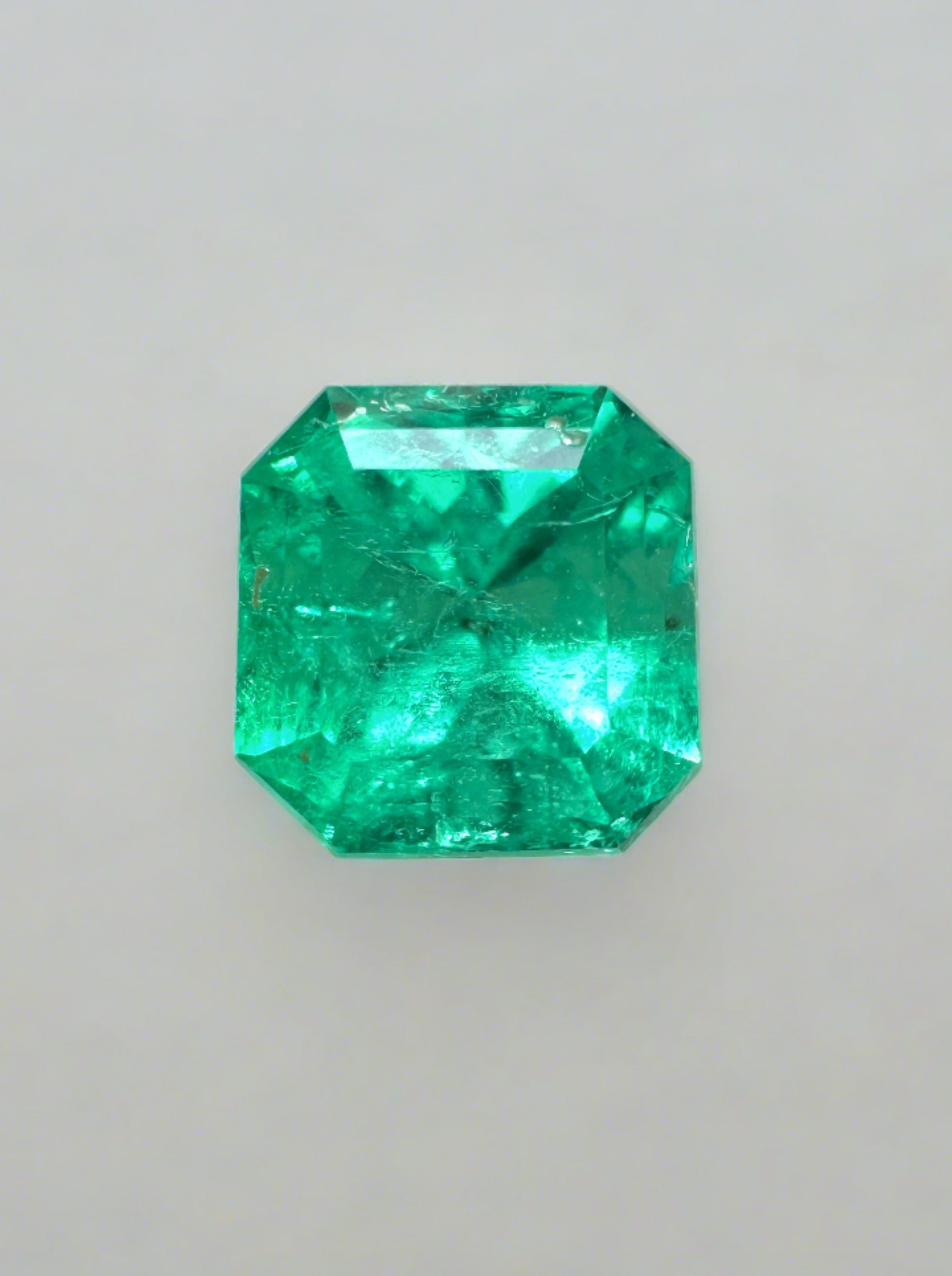 R. Bespoke 1.01 Carat Asscher Cut Natural Unset Colombian Emerald-Square Cut (Copy) - JR Colombian Emeralds