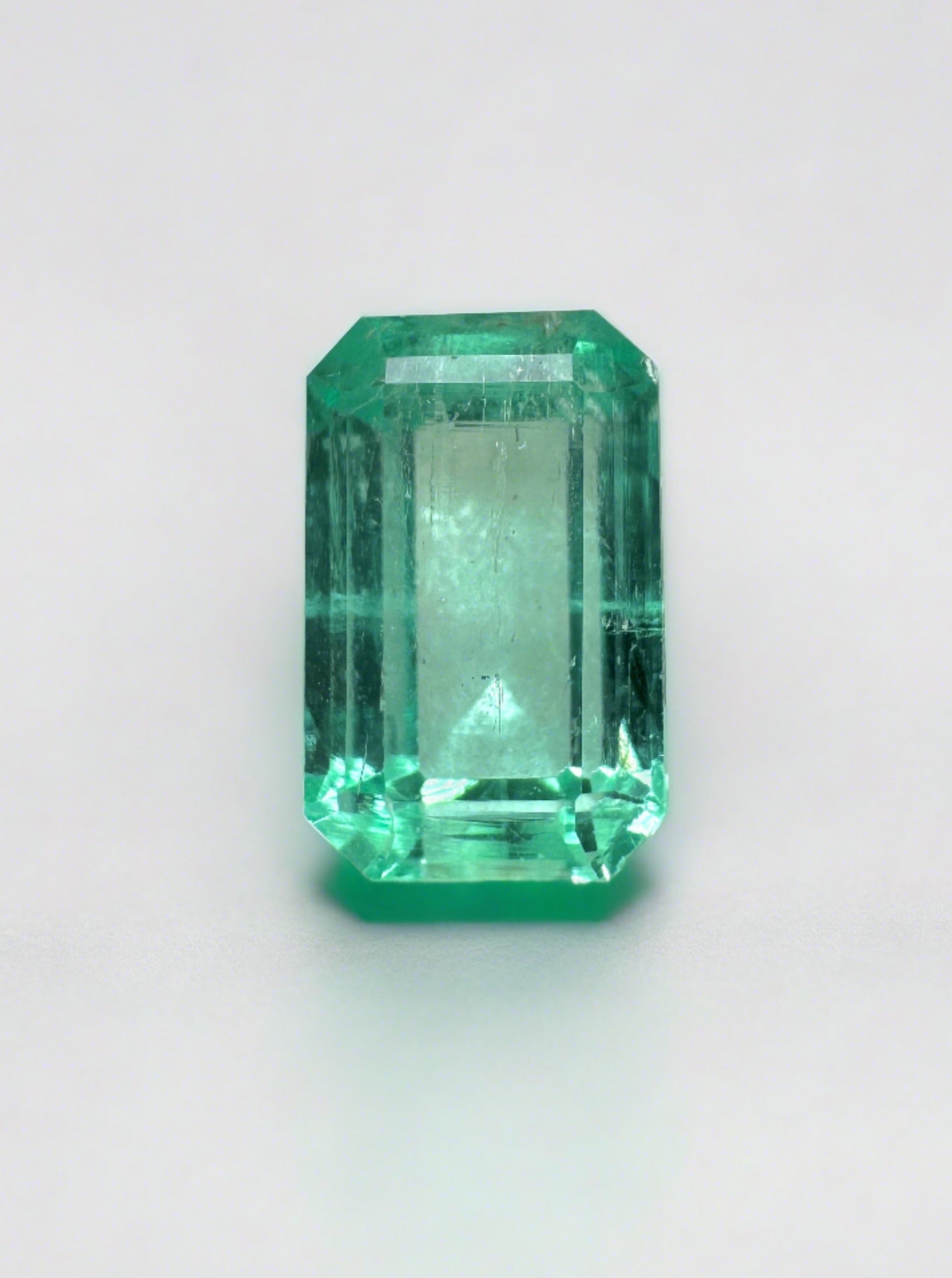 1.16 Carat VS Clarity Green Natural Loose Colombian Emerald-Emerald Cut - JR Colombian Emeralds