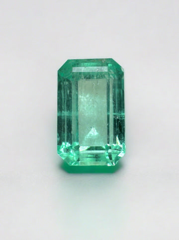 1.16 Carat VS Clarity Green Natural Loose Colombian Emerald-Emerald Cut