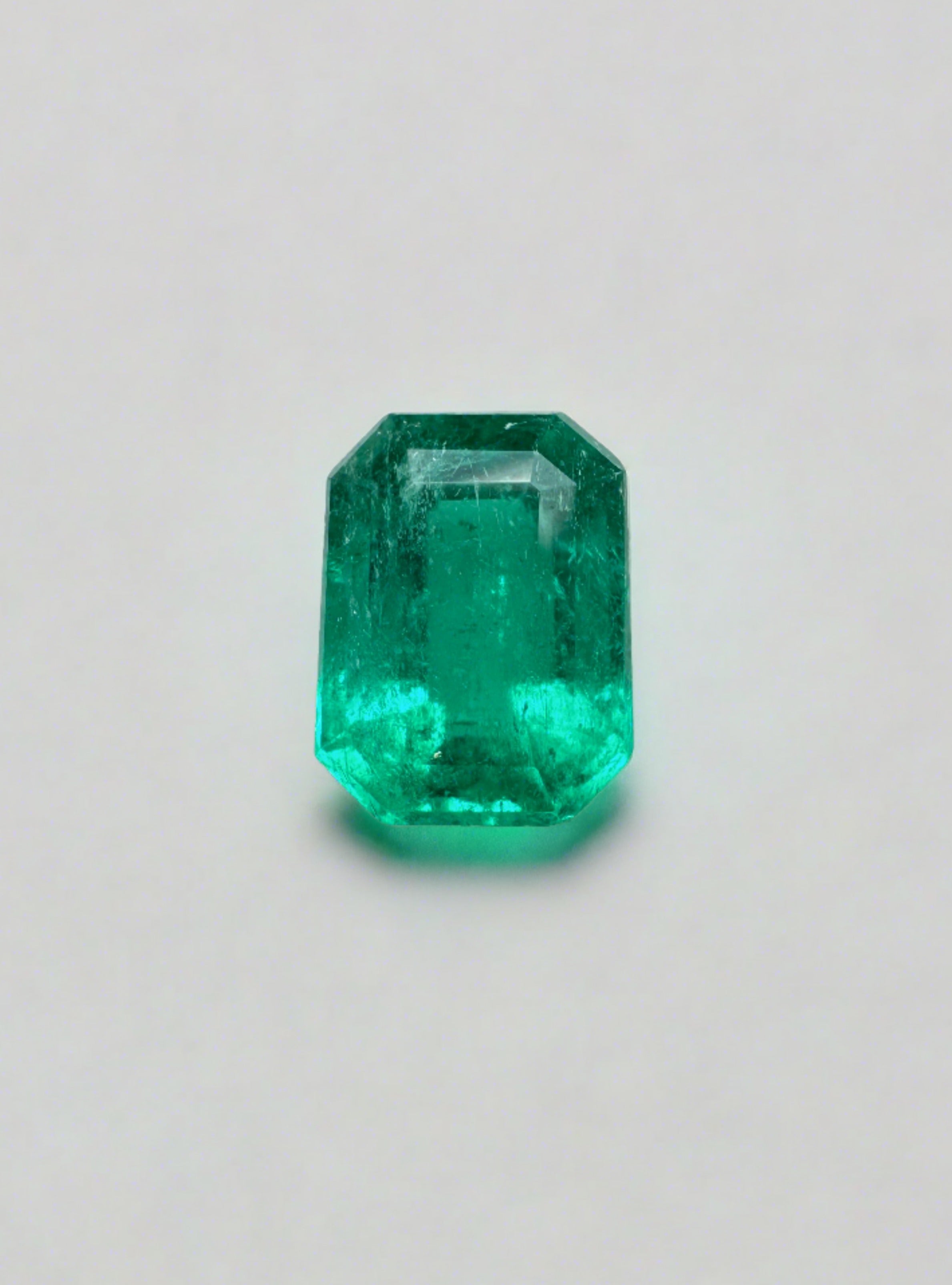 1.31 Carat 8x6 Fine Loose Colombian Emerald-Emerald Cut - JR Colombian Emeralds