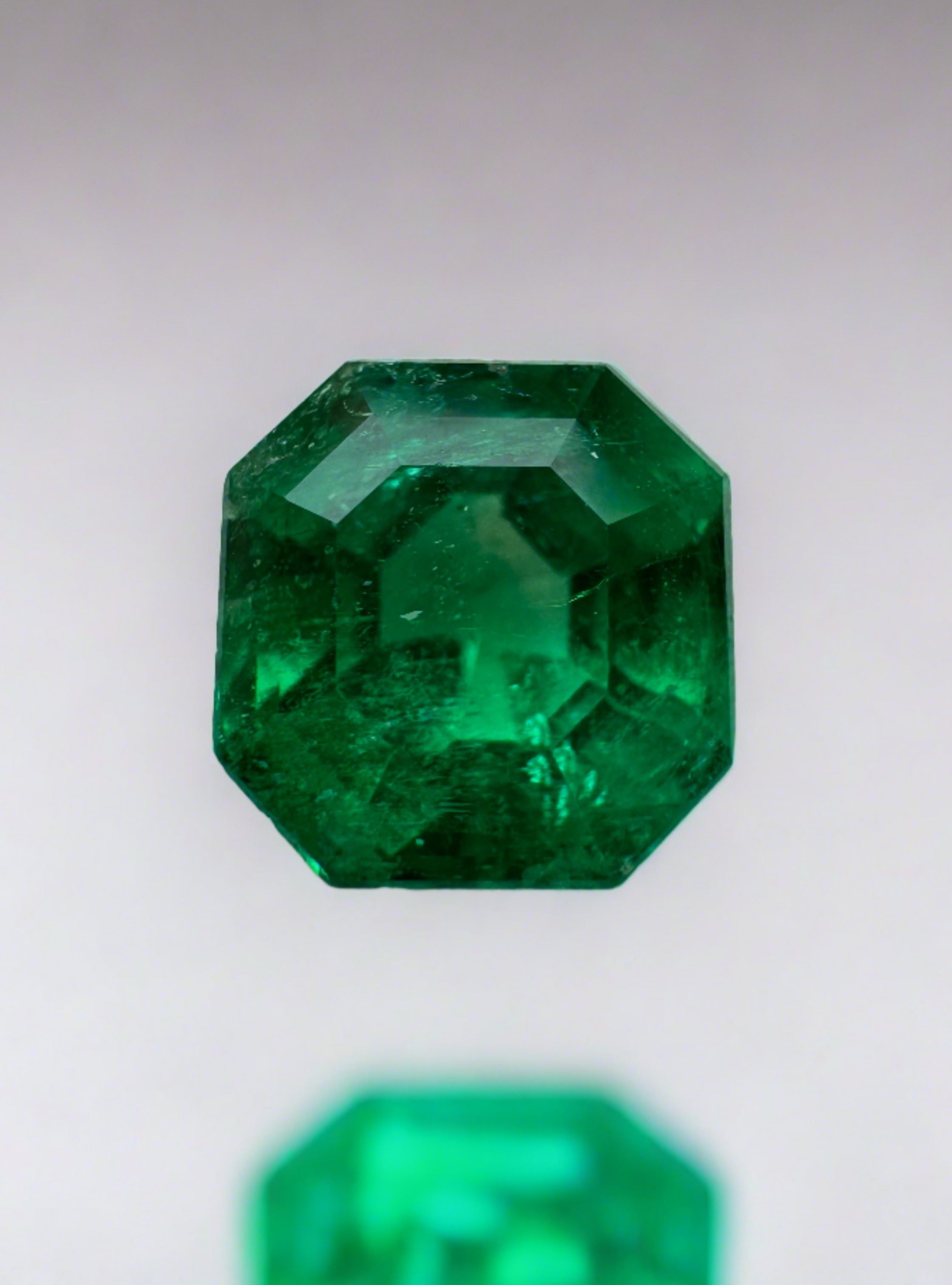 1.78 Carat 7x7 AAA+ Captivating Natural Loose Colombian Emerald-Asscher Cut - JR Colombian Emeralds