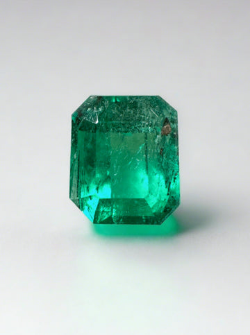 1.89 Carat Imperfect Muzo Green Natural Loose Colombian Emerald- Emerald Cut
