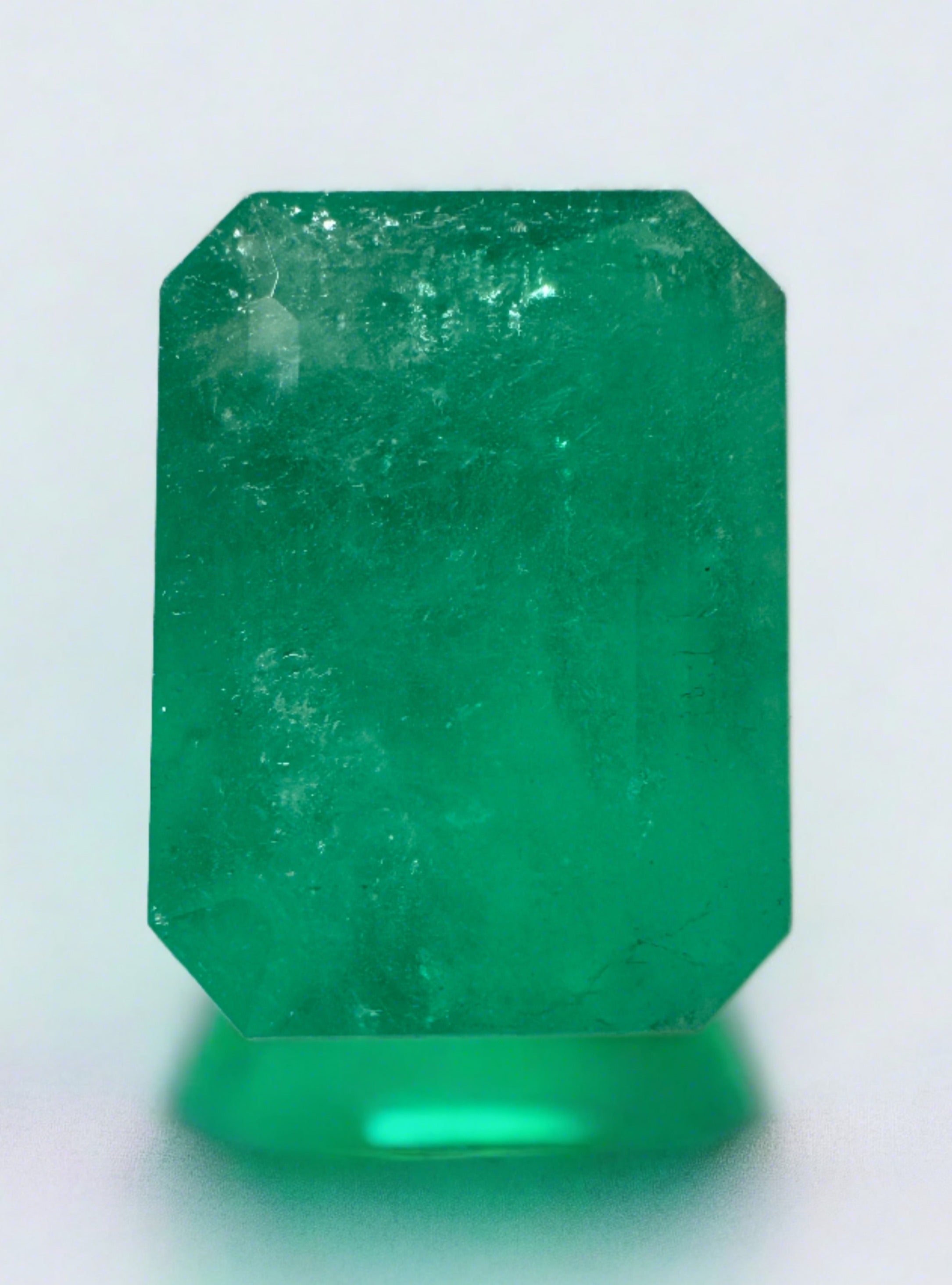 10.03 Carat 15.5x12 Fine Natural Loose Colombian Emerald- Emerald Cut - JR Colombian Emeralds