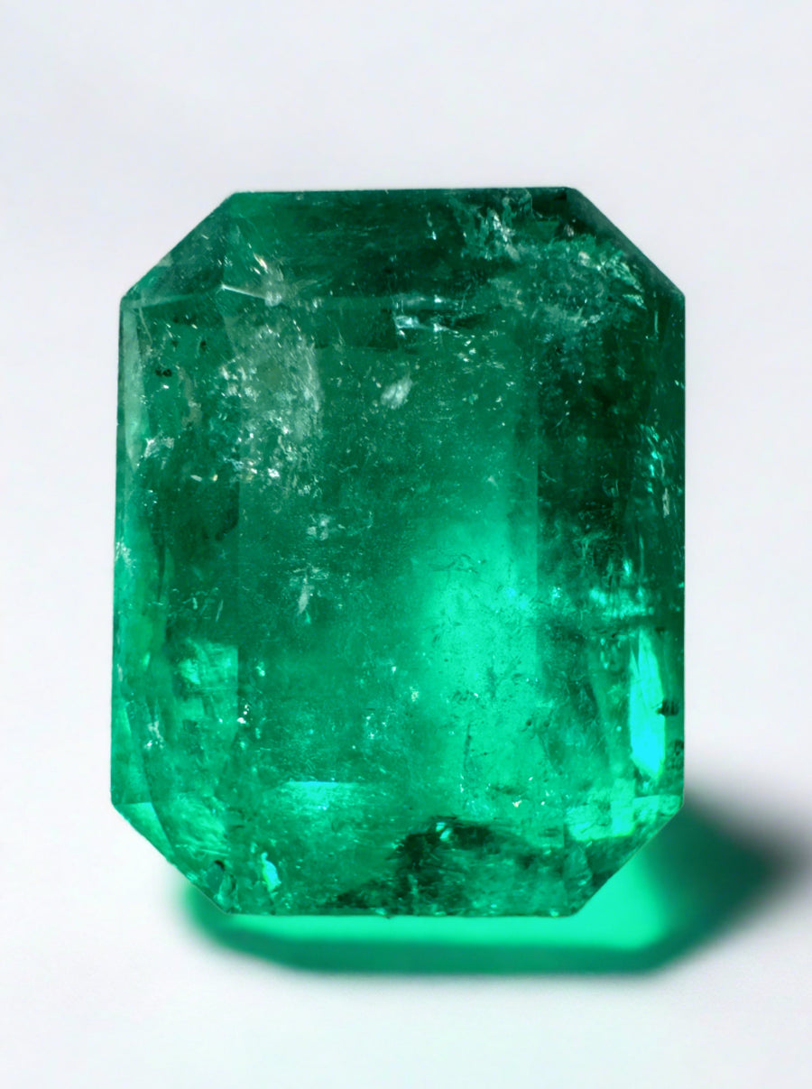 11.52 Carat GIA CERTIFIED 15.5x12 Fine Natural Loose Colombian Emerald- Emerald Cut