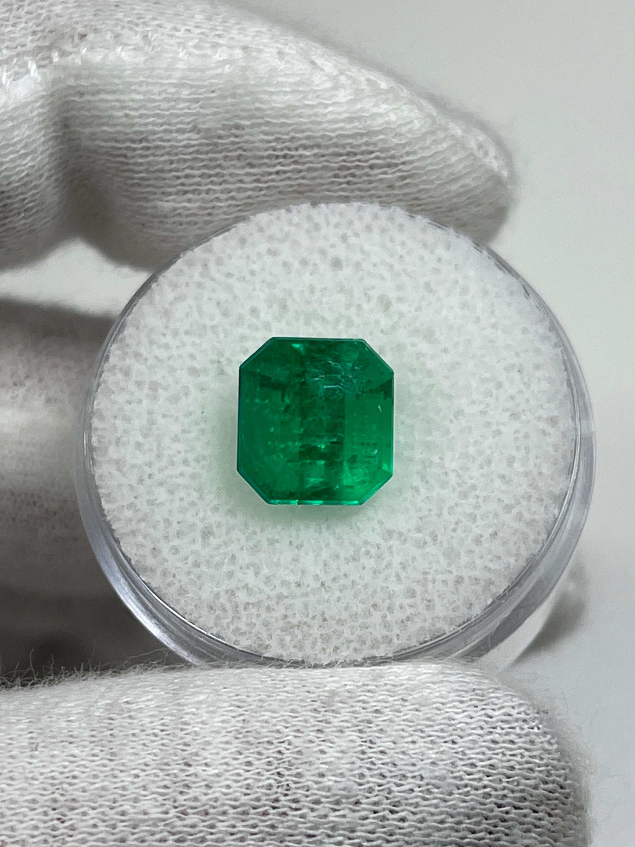 3.90 Carat AAA Vivid Muzo Natural Loose Colombian Emerald-Emerald Cut