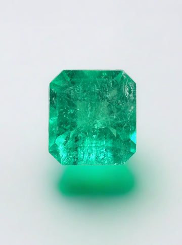 2.06 Carat Chivor Mine Green Natural Loose Colombian Emerald- Asscher Cut