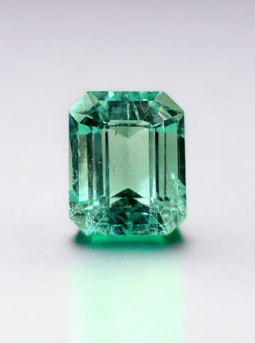 2.09 Carat 8x6 Ideal Astrological Green Natural Loose Colombian Emerald- Emerald Cut