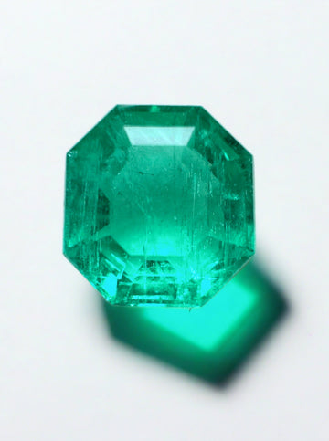 2.31 Carat Bluish Green Natural Loose Colombian Emerald- Octagon Cut