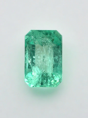2.39 Carat Bright Spring Green Loose Colombian Emerald- Emerald Cut