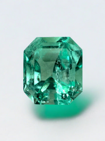 2.43 Carat 9x8 Astrological Green Natural Loose Colombian Emerald- Emerald Cut