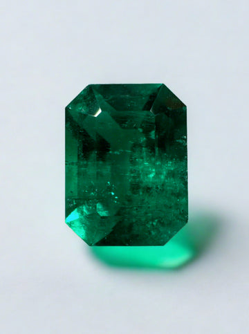 2.51 Carat GIA Certified Vivid Dark Muzo Green Natural Loose Colombian Emerald-Emerald Cut