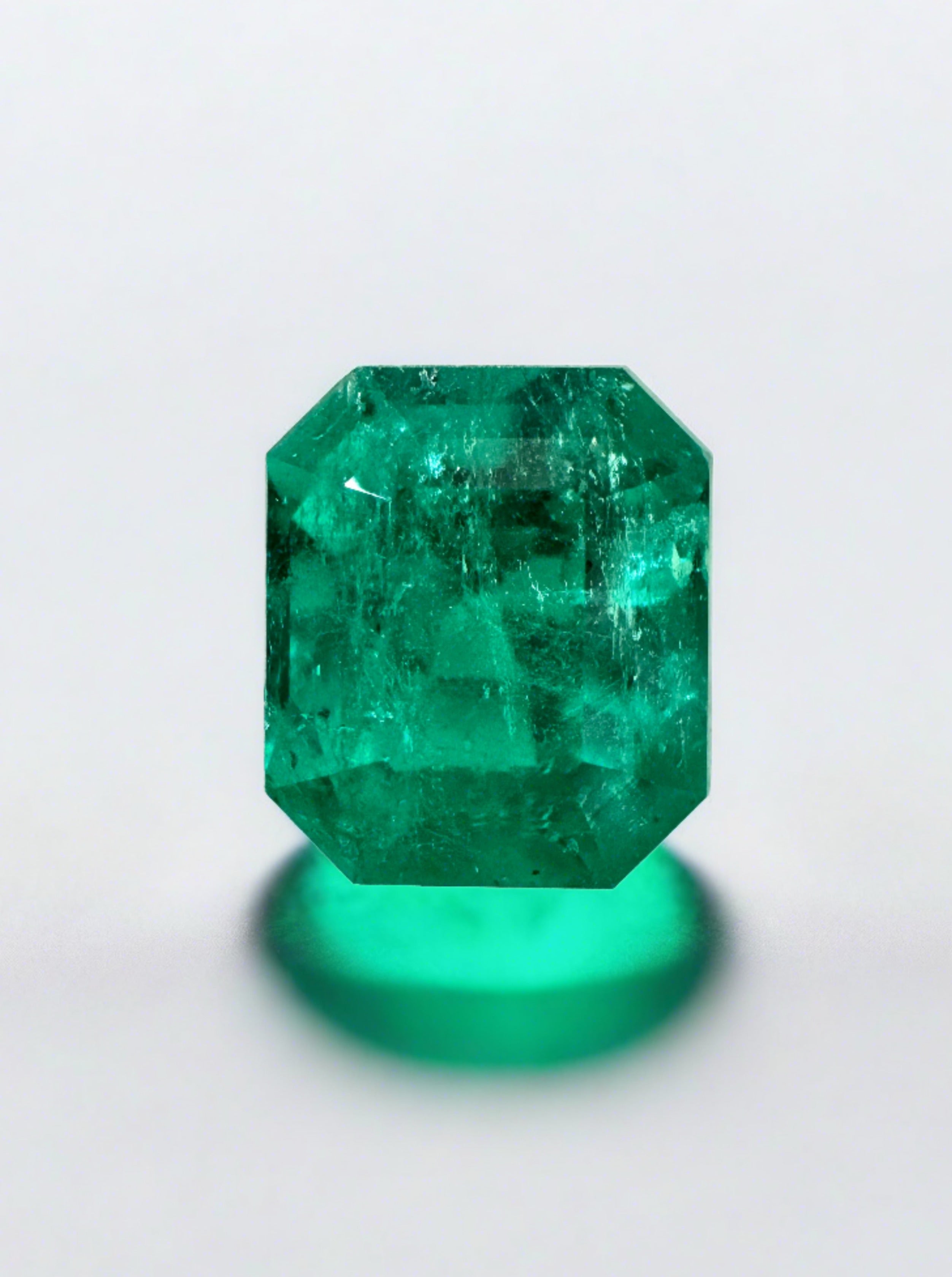 2.80 Carat Natural Loose Colombian Emerald-Emerald Cut - JR Colombian Emeralds