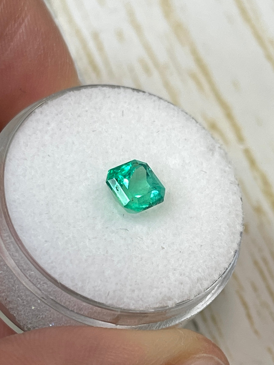 1.01 Carat Asscher Cut Colombian Emerald - Square Shaped and Unset Stone