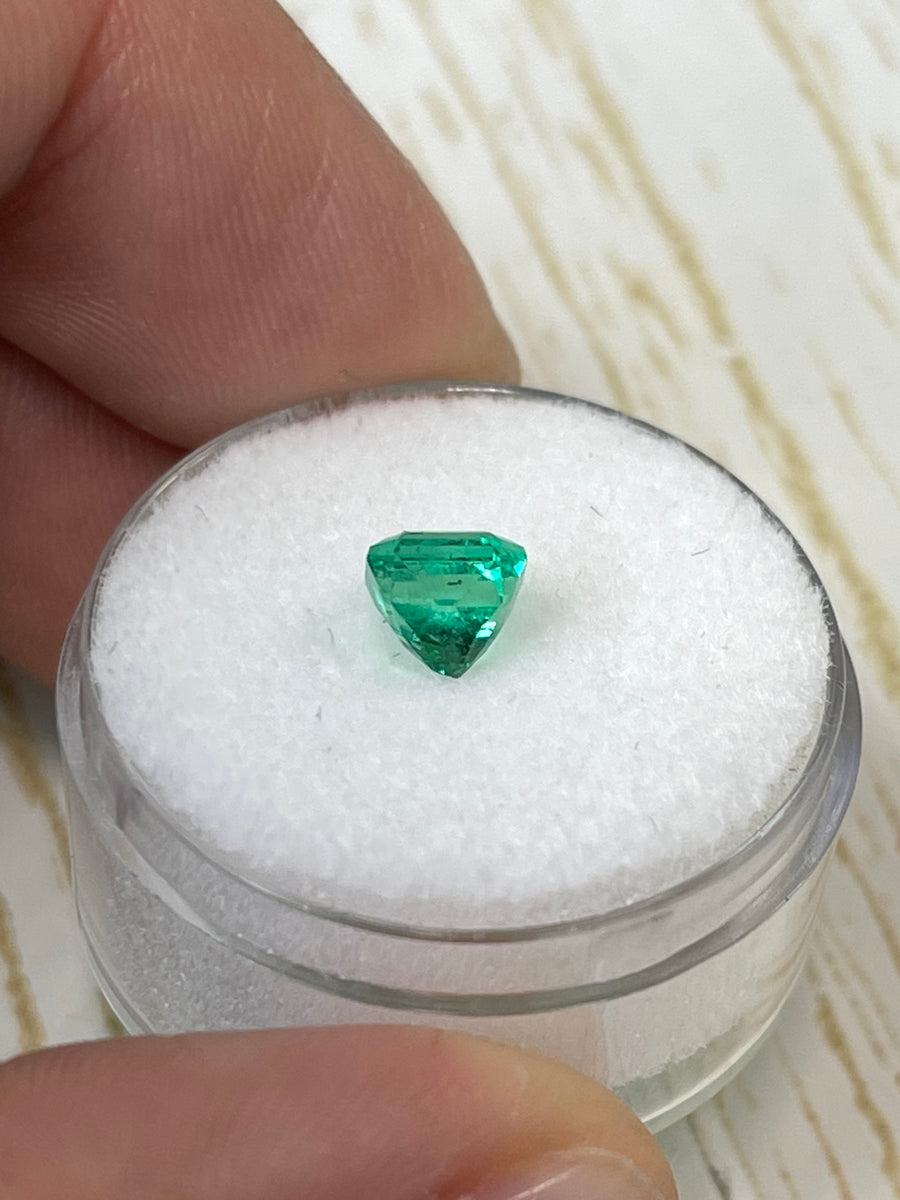 Natural Square-Cut Colombian Emerald: 1.01 Carat - Unmounted Beauty
