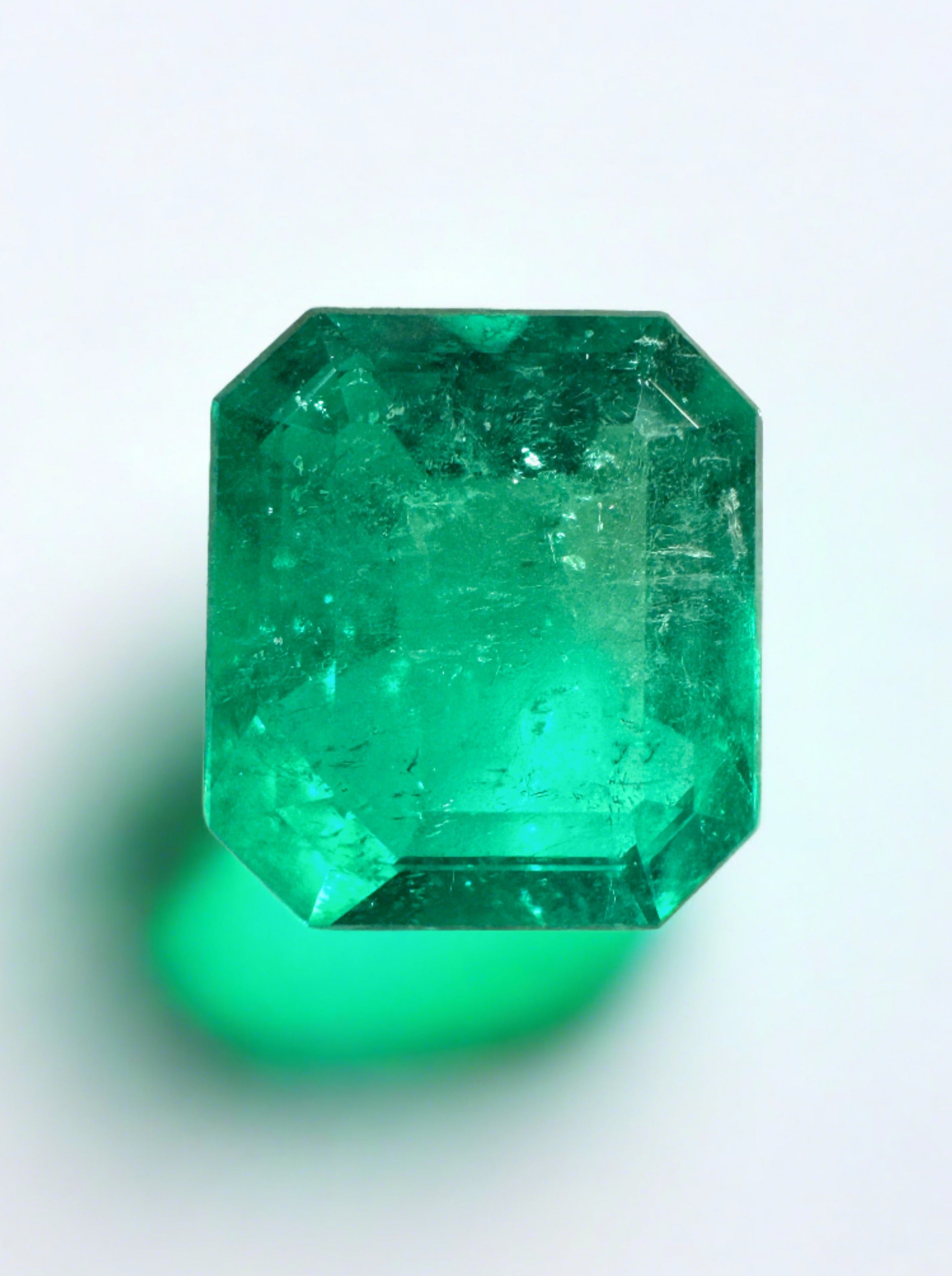 2.63 Carat Deep Bluish Natural Loose Colombian Emerald- Emerald Cut - JR Colombian Emeralds