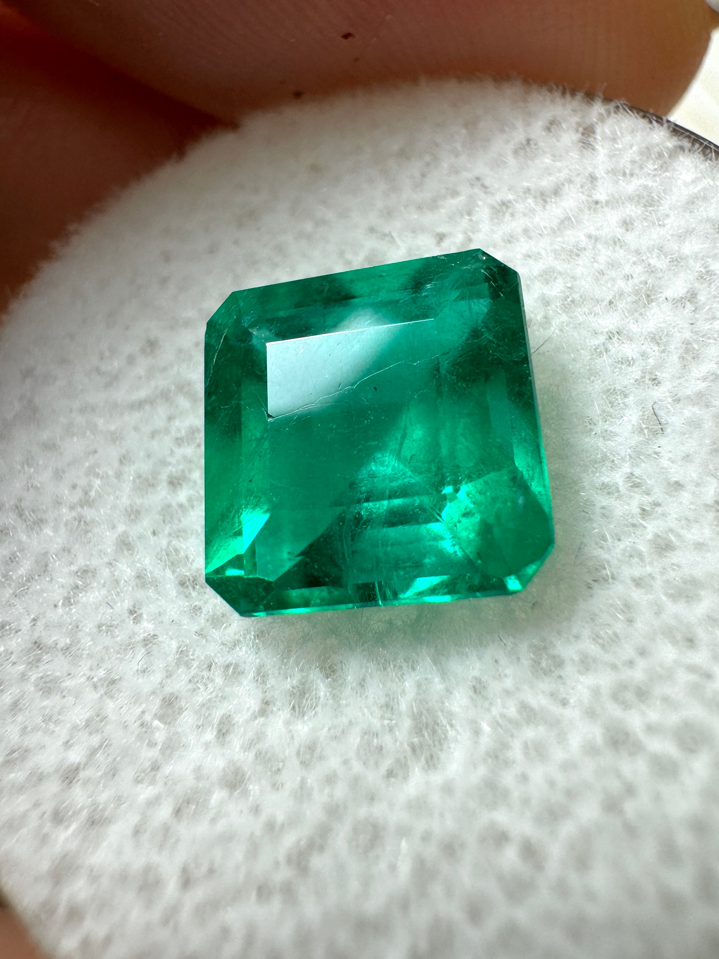 2.68 Carat Natural Loose Colombian Emerald-Asscher Cut - JR Colombian Emeralds