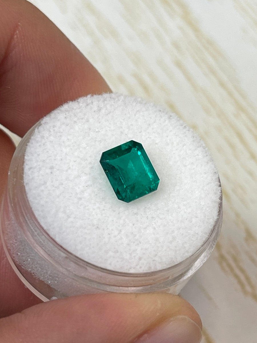 1.25 Carat Loose Colombian Emeralds - AAA+ Grade, Muzo Green Hue