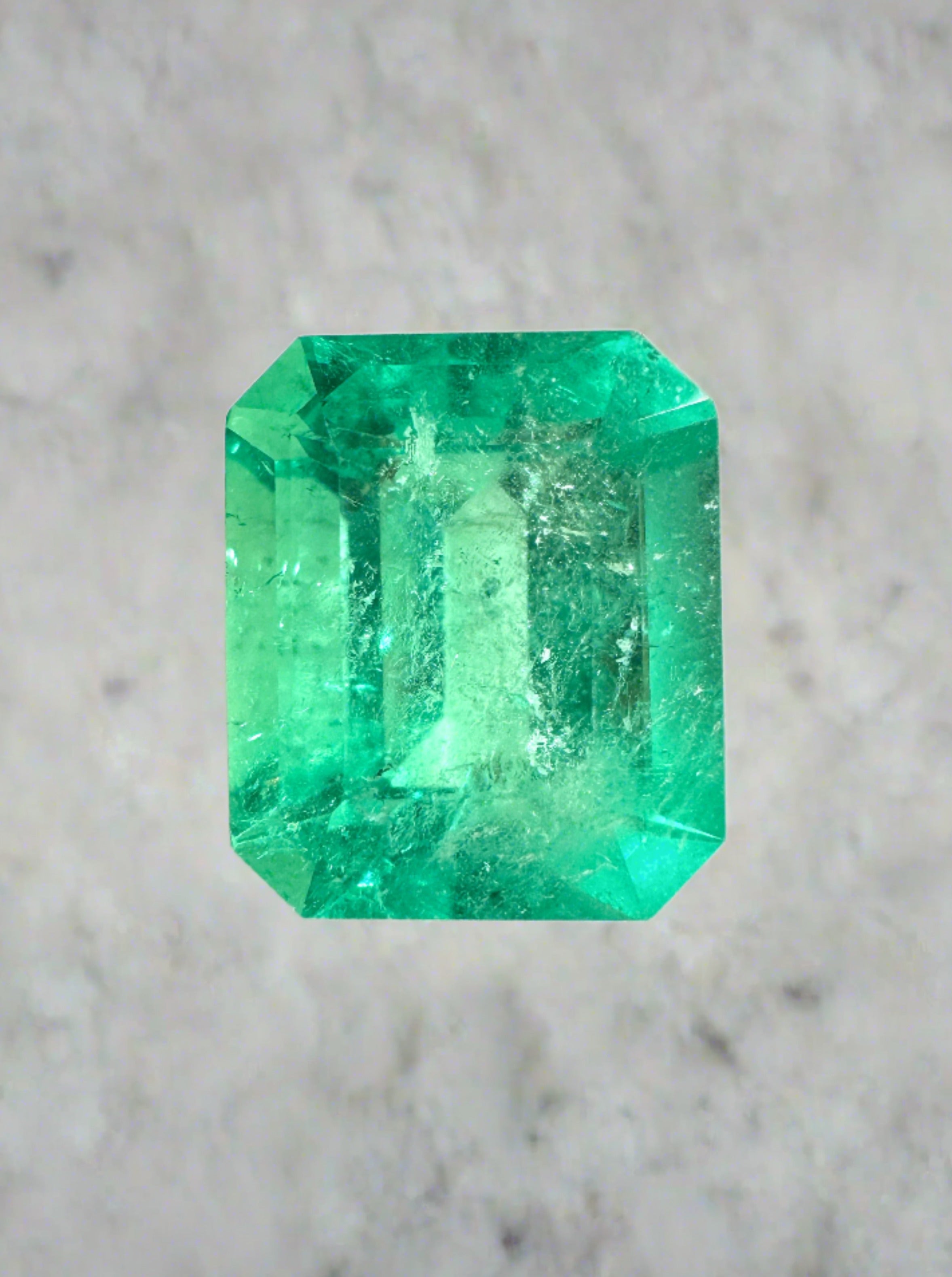 3.49 Carat 10x8.5 Classic Colombian Emerald-Emerald Cut - JR Colombian Emeralds