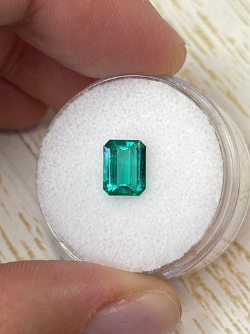 1.26 Carat 8x6 VS Fine Loose Colombian Emerald-Emerald Cut