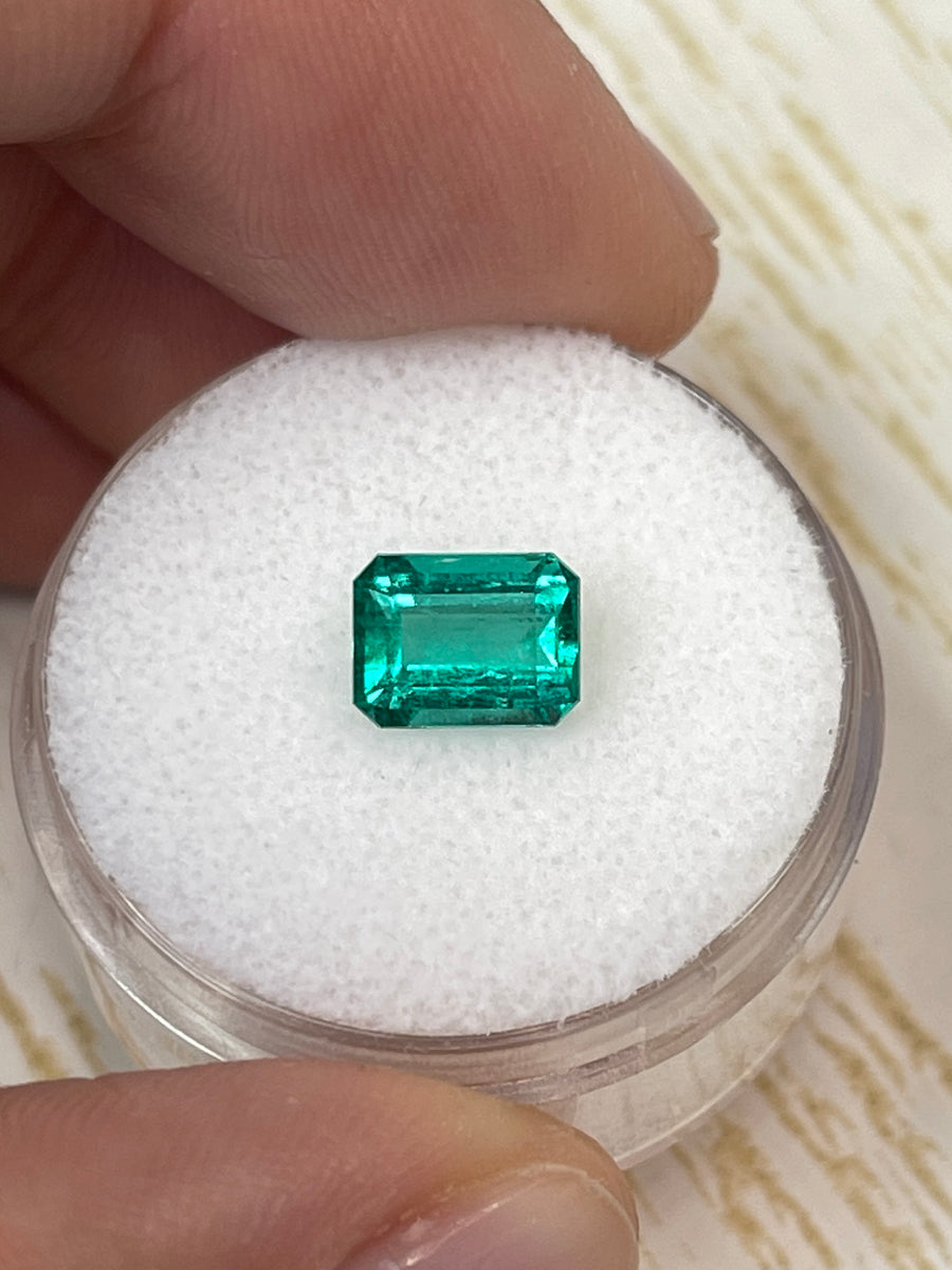 Colombian Emerald in Emerald Cut - 1.26 Carats, High Clarity, Loose Stone