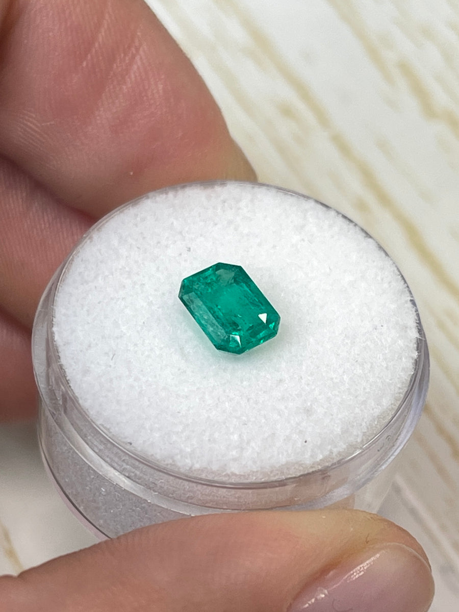 Emerald-Cut Colombian Emerald Gem - 1.31 Carat Fine Specimen
